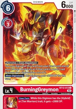 BurningGreymon (BT12-013) - Across Time