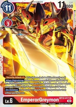 EmperorGreymon (BT12-017) (V.1) - Across Time