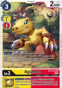 Agumon (BT12-034) - Across Time