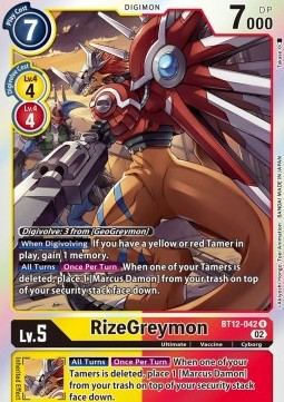 RizeGreymon (BT12-042) - Across Time
