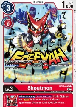 Shoutmon (BT12-008) - Across Time