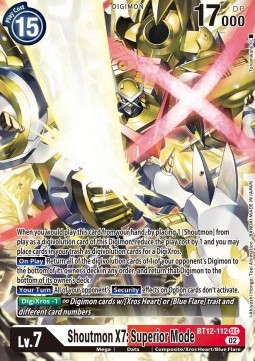 Shoutmon X7: Superior Mode (BT12-112) (V.1) - Across Time