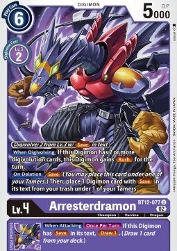Arresterdramon (BT12-077) - Across Time