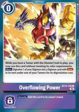 Overflowing Power (BT12-109) - Across Time