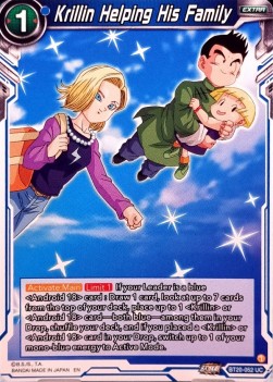 Krillin Helping His Family (V.1 - Uncommon) - Power Absorbed