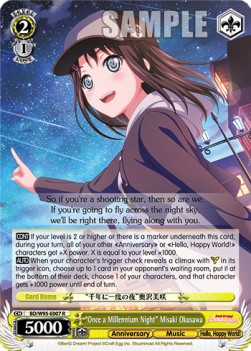 "Once a Millennium Night" Misaki Okusawa (V.1 - Rare) - BanG Dream! Girls Band Party! 5th Anniversary
