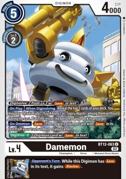 Damemon (BT12-063) - Across Time
