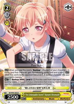 "An Unkeepable Secret" Nanami Hiromachi (V.1 - Common) - BanG Dream! Girls Band Party! 5th Anniversary