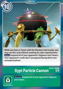 Gypt Particle Cannon (BT12-106) - Across Time