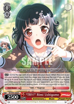 "TRY!" Rimi Ushigome (V.1 - Rare) - BanG Dream! Girls Band Party! 5th Anniversary