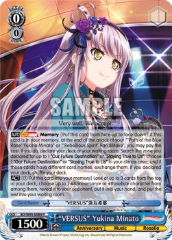 "VERSUS" Yukina Minato (V.1 - Rare) - BanG Dream! Girls Band Party! 5th Anniversary