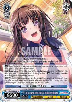 "To a Brand New World" Rinko Shirokane (V.1 - Rare) - BanG Dream! Girls Band Party! 5th Anniversary