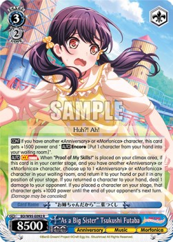 "As a Big Sister" Tsukushi Futaba (V.1 - Rare) - BanG Dream! Girls Band Party! 5th Anniversary