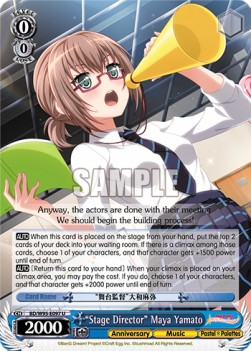 "Stage Director" Maya Yamato (V.1 - Uncommon) - BanG Dream! Girls Band Party! 5th Anniversary