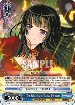 "The Solo Wizard" Rinko Shirokane (V.1 - Uncommon) - BanG Dream! Girls Band Party! 5th Anniversary