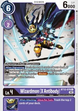 Wizardmon (X Antibody) (BT12-078) - Across Time