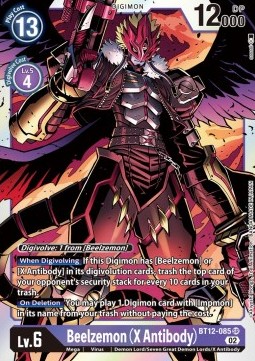 Beelzemon (X Antibody) (BT12-085) (V.1) - Across Time