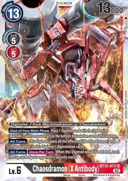 Chaosdramon (X Antibody) (BT12-072) - Across Time