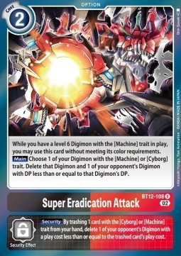 Super Eradication Attack (BT12-108) - Across Time