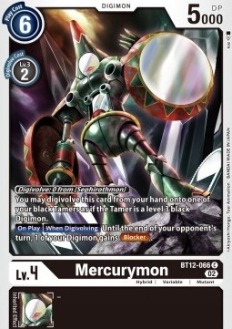 Mercurymon (BT12-066) - Across Time