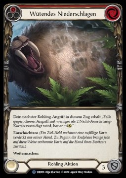 Barraging Beatdown (Red) (Regular) - History Pack 1 - Rhinar Blitz Deck