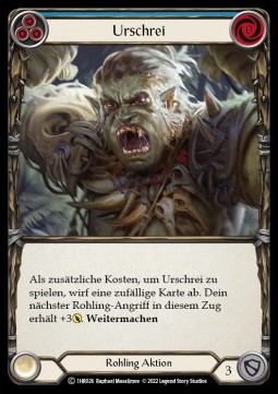 Primeval Bellow (Blue) (Regular) - History Pack 1 - Rhinar Blitz Deck