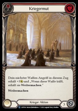 Warrior's Valor (Red) (Regular) - History Pack 1 - Dorinthea Blitz Deck