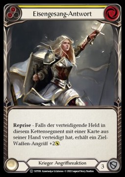 Ironsong Response (Yellow) (Regular) - History Pack 1 - Dorinthea Blitz Deck