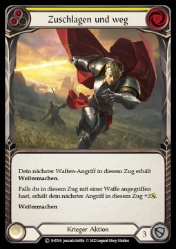 Hit and Run (Yellow) (Regular) - History Pack 1 - Dorinthea Blitz Deck