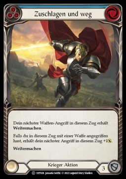 Hit and Run (Blue) (Regular) - History Pack 1 - Dorinthea Blitz Deck