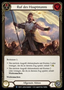 Captain's Call (Red) (Regular) - History Pack 1 - Viserai Blitz Deck