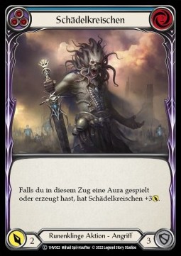 Shrill of Skullform (Blue) (Regular) - History Pack 1 - Viserai Blitz Deck