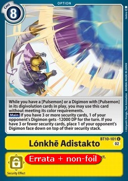 Lónkhē Adistakto (BT10-101) - Revision Pack