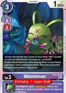 Wormmon (EX3-055) - Revision Pack