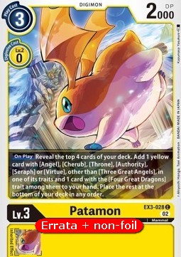 Patamon (EX3-028) - Revision Pack