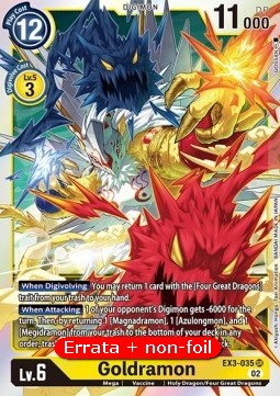 Goldramon (EX3-035) - Revision Pack