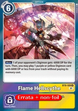 Flame Hellscythe (BT8-109) - Revision Pack