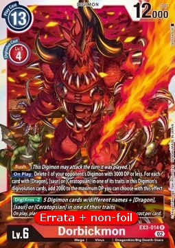 Dorbickmon (EX3-014) - Revision Pack