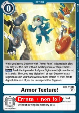 Armor Texture! (BT8-110) - Revision Pack