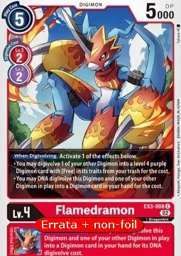 Flamedramon (EX3-008) - Revision Pack