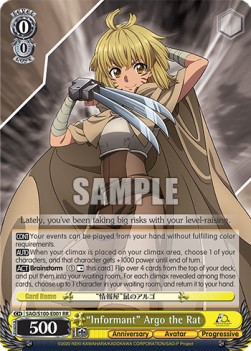 "Informant" Argo the Rat (V.1 - Double Rare) - Animation Sword Art Online 10th Anniversary