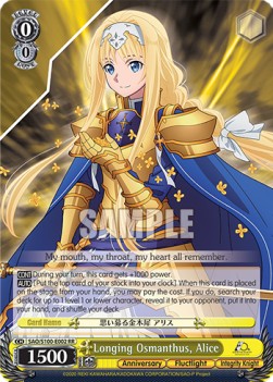 Longing Osmanthus, Alice (V.1 - Double Rare) - Animation Sword Art Online 10th Anniversary
