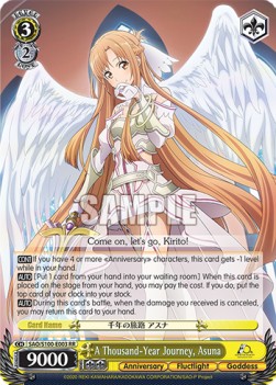 A Thousand-Year Journey, Asuna (V.1 - Double Rare) - Animation Sword Art Online 10th Anniversary