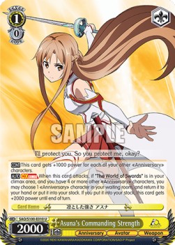 Asuna's Commanding Strength (SAO/S100) (V.1 - Uncommon) - Animation Sword Art Online 10th Anniversary