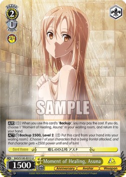 Moment of Healing, Asuna (V.1 - Uncommon) - Animation Sword Art Online 10th Anniversary