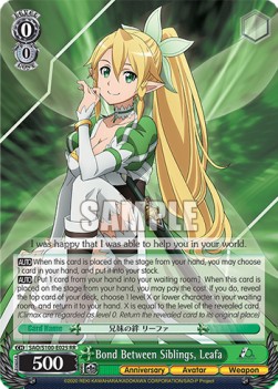 Bond Between Siblings, Leafa (V.1 - Double Rare) - Animation Sword Art Online 10th Anniversary