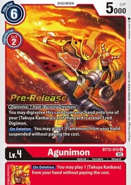Agunimon (BT12-012) - Promos: Across Time