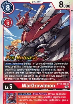 WarGrowlmon (BT12-016) - Promos: Across Time