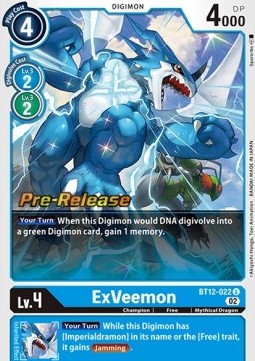 ExVeemon (BT12-022) - Promos: Across Time