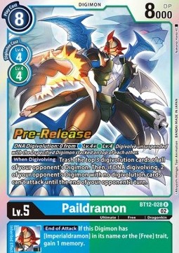 Paildramon (BT12-028) - Promos: Across Time